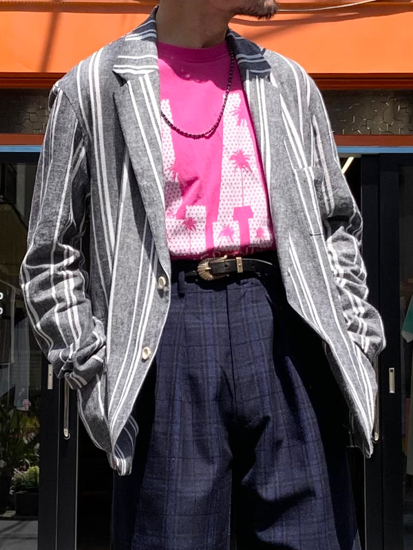 【m's braque】S2B NORFOLK JACKET / Black Stripe