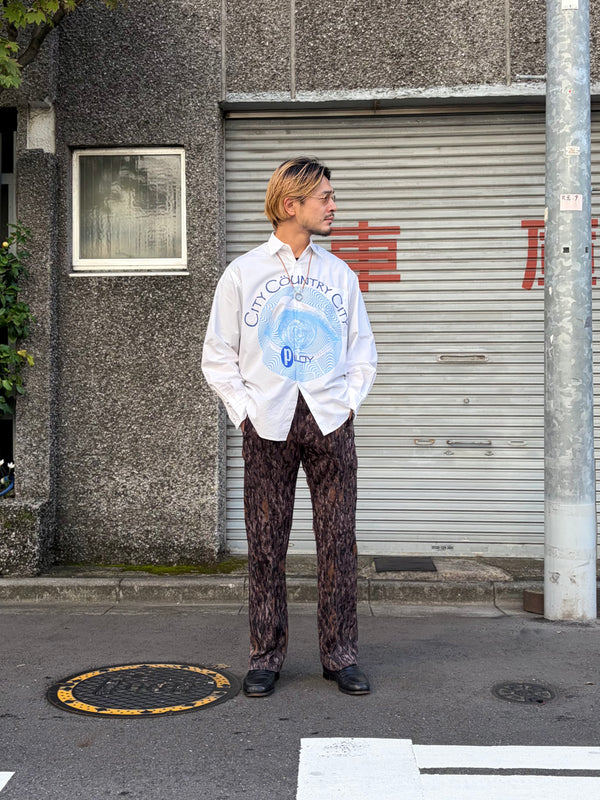 【 South2 West8 】TRAINER PANT - HORN CAMO JQ. -  / Brown