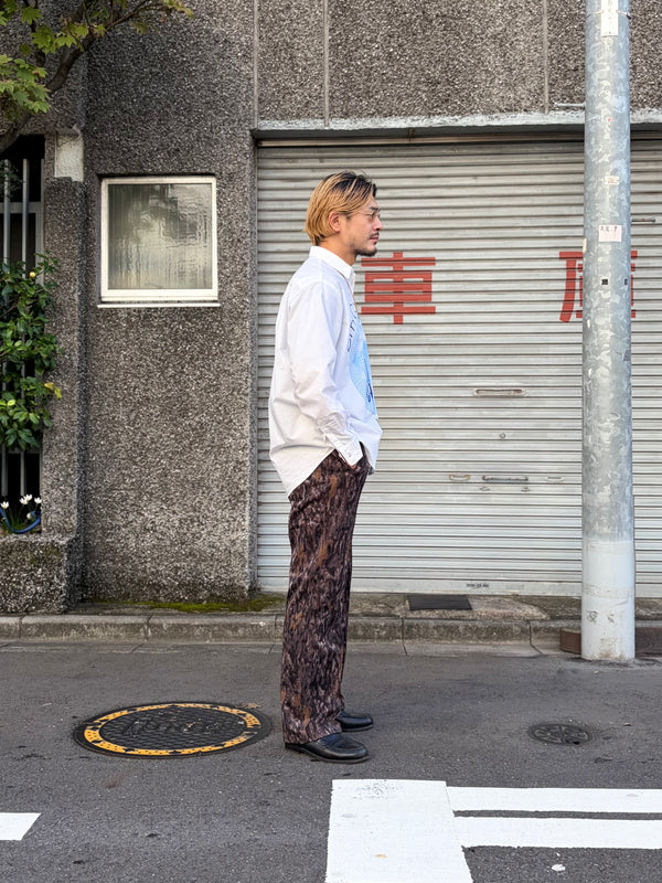【 South2 West8 】TRAINER PANT - HORN CAMO JQ. -  / Brown