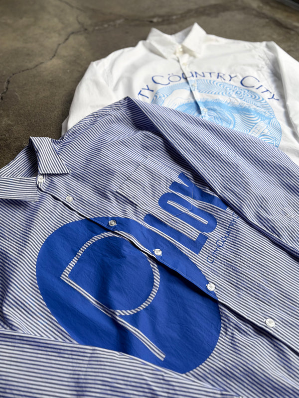 【 CITY COUNTRY CITY 】COTTON STRIPE SHIRT / Stripe #2