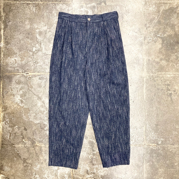 【frank leder / フランクリーダー】2TUCK TROUSERS <60's VINTAGE WOOL> / Navy