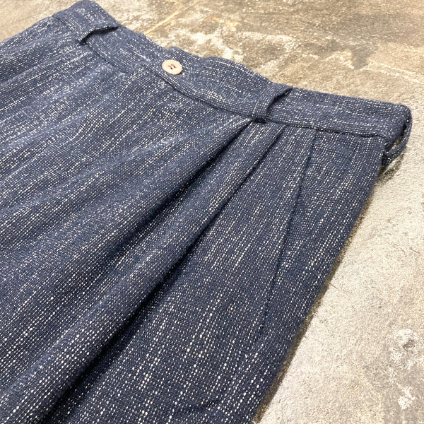 【frank leder / フランクリーダー】2TUCK TROUSERS <60's VINTAGE WOOL> / Navy