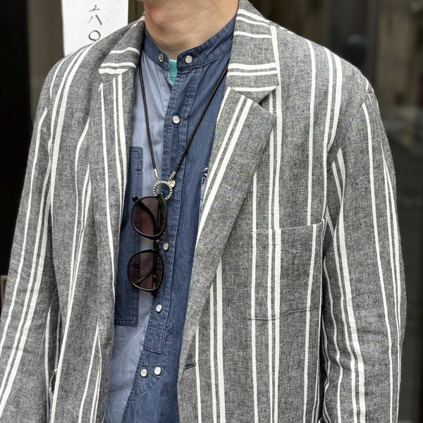 【m's braque】S2B NORFOLK JACKET / Black Stripe