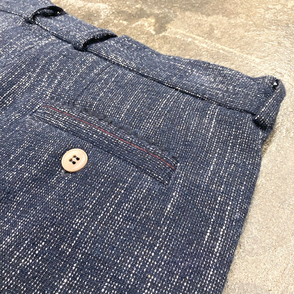 【frank leder / フランクリーダー】2TUCK TROUSERS <60's VINTAGE WOOL> / Navy