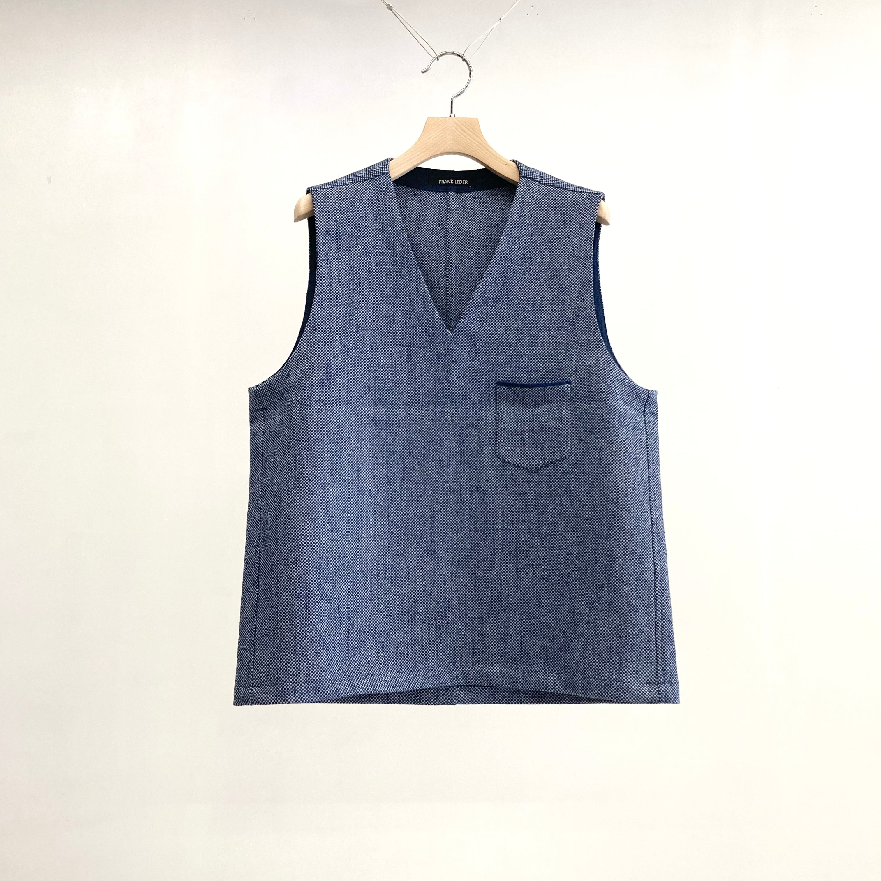 frank leder / フランクリーダー】BLUE WOOL VEST / Blue – TOKIS