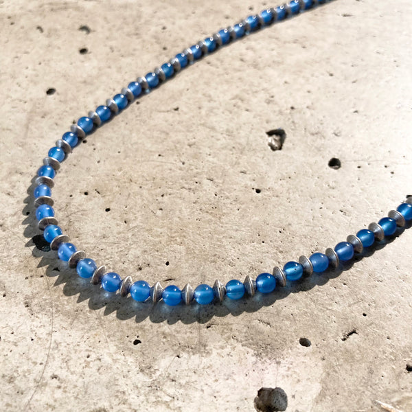 【hobo】BEADS NECKLACE STONE / Blue