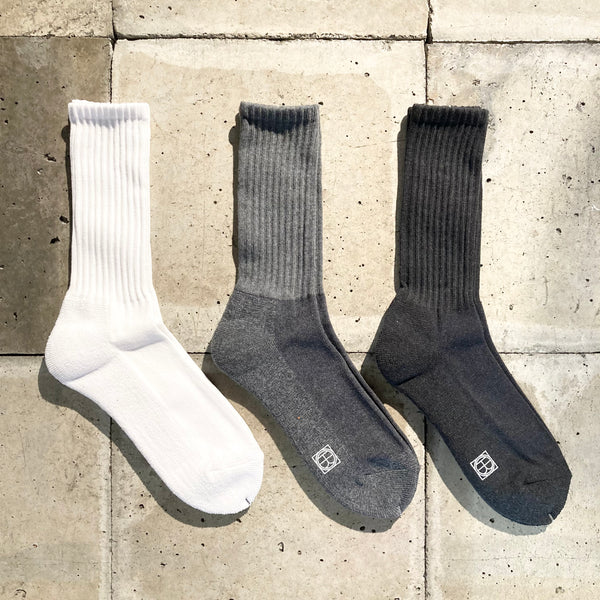 【hobo】3P PILE CREW SOCKS / Assort