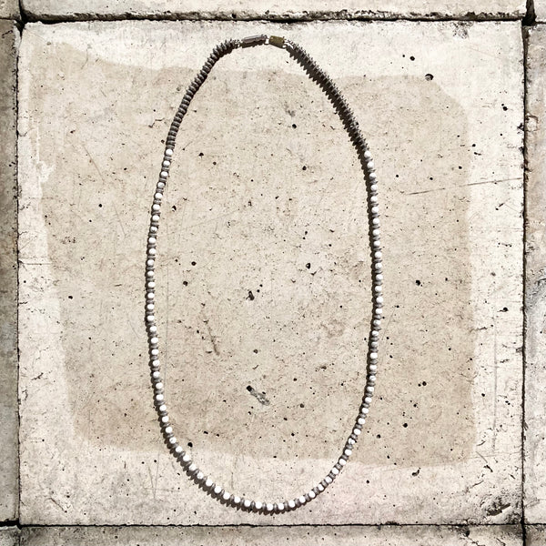 【hobo】BEADS NECKLACE STONE / White