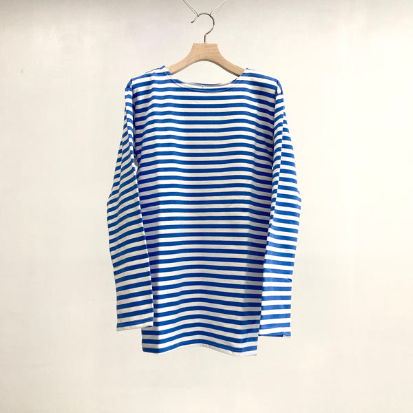 【m's braque】REMAKED BORDER TEE / Blue Border