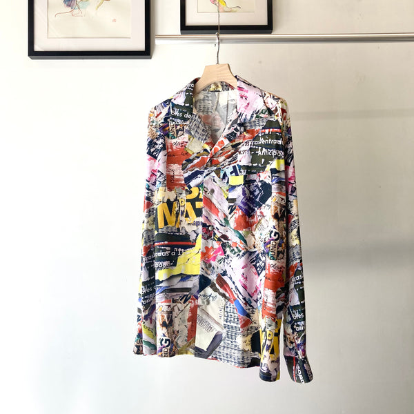 m's braque】LONG SLEEVE ALOHA SHIRTS / Collage Multi – TOKIS