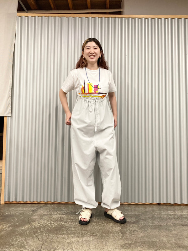 【Cellar Door】DOLLY / 2WAY HIGH-WAISTED PANTS / Light Grey