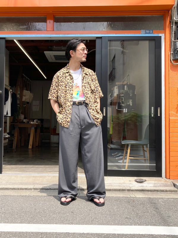 【Liberaiders】LEOPARD RAYON SHIRT / Beige