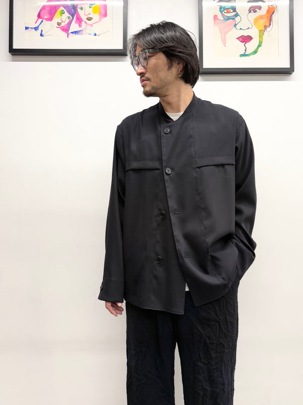 【 BLUE BLUE JAPAN 】ストレッチドライツイル クルージャケット / Dark Navy