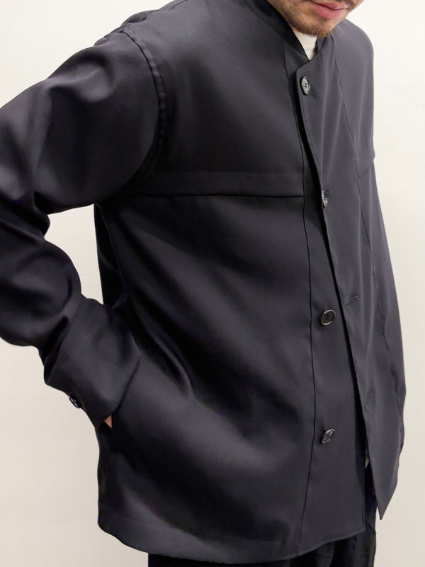 【 BLUE BLUE JAPAN 】ストレッチドライツイル クルージャケット / Dark Navy