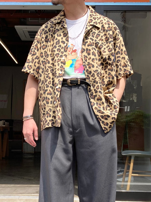 【Liberaiders】LEOPARD RAYON SHIRT / Beige