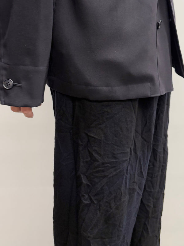 【 BLUE BLUE JAPAN 】ムラゾメウール ドローパンツ / Dark Navy