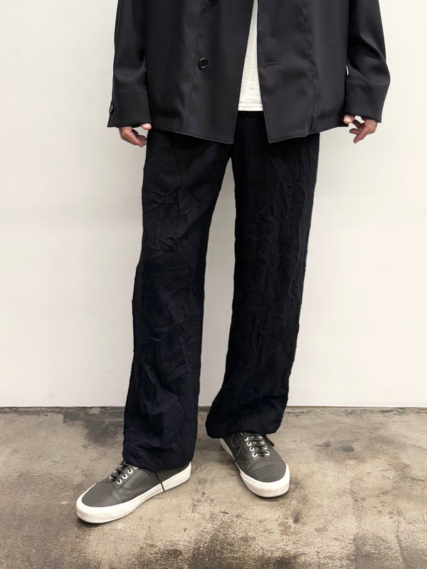 【 BLUE BLUE JAPAN 】ムラゾメウール ドローパンツ / Dark Navy