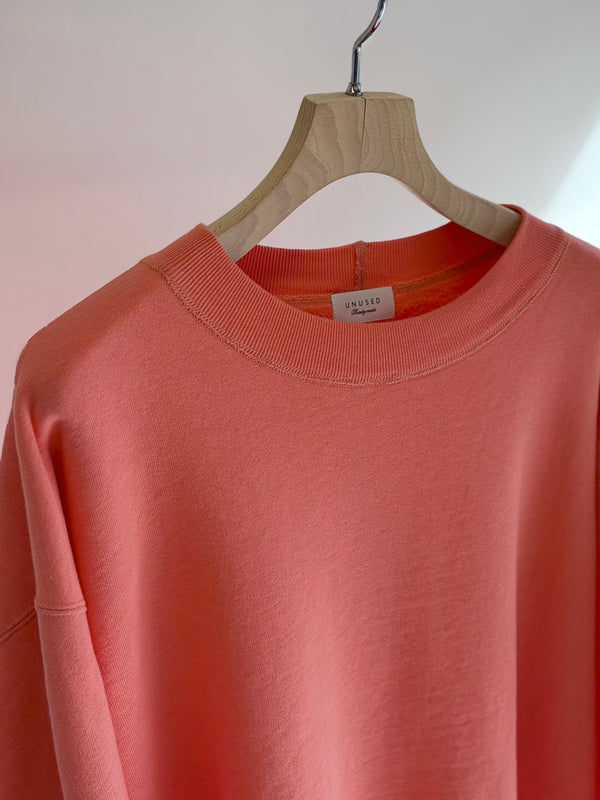 【 UNUSED 】CREW NECK SWEAT / Coral