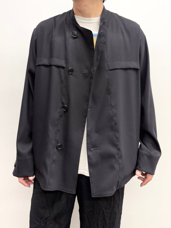 【 BLUE BLUE JAPAN 】ストレッチドライツイル クルージャケット / Dark Navy
