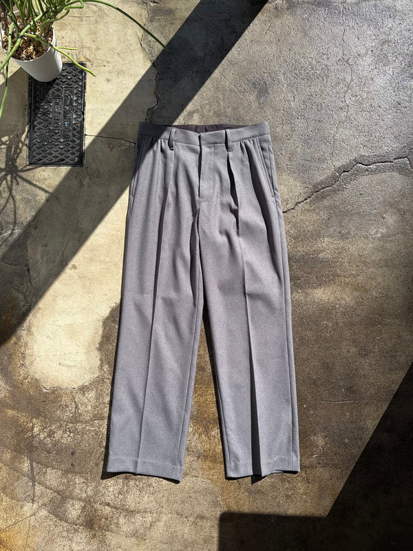 【 UNUSED 】TWILL STRETCH SLACKS / Gray