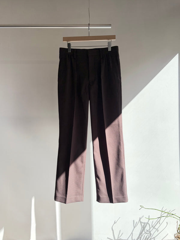 【 UNUSED 】TWILL STRETCH SLACKS / Brown