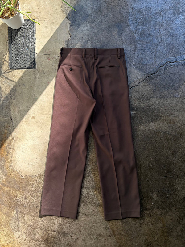 【 UNUSED 】TWILL STRETCH SLACKS / Brown