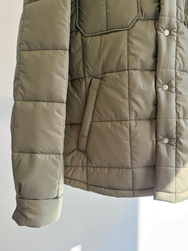 【 UNUSED 】PADDING QUILTED SHIRT / Taupe