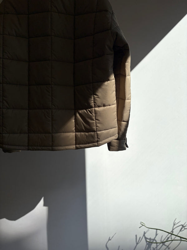 【 UNUSED 】PADDING QUILTED SHIRT / Taupe