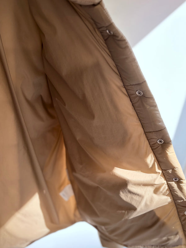 【 UNUSED 】PADDING QUILTED SHIRT / Taupe