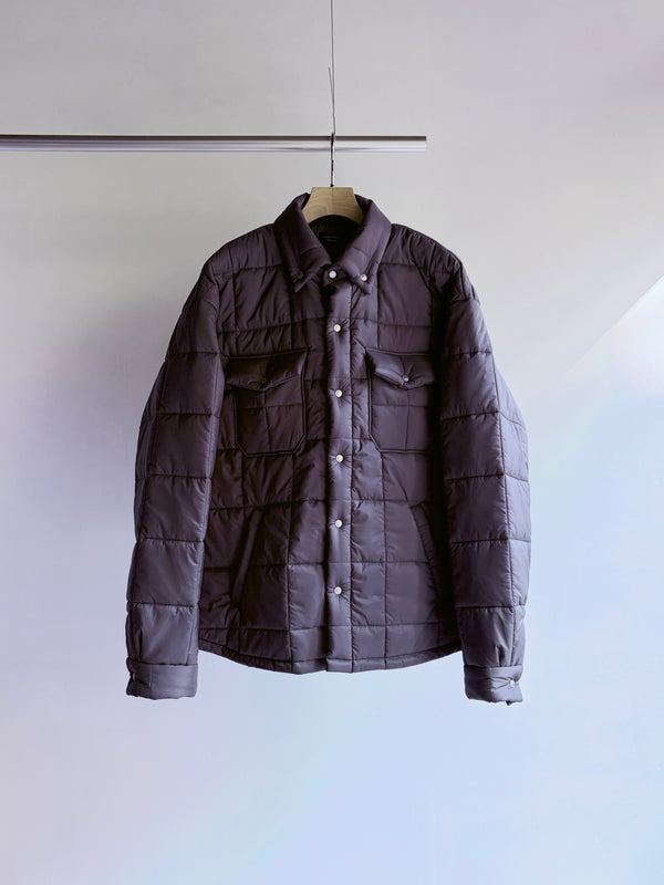 【 UNUSED 】PADDING QUILTED SHIRT / Gray