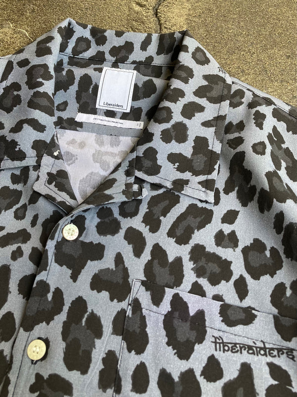 【Liberaiders】LEOPARD RAYON SHIRT / Grey