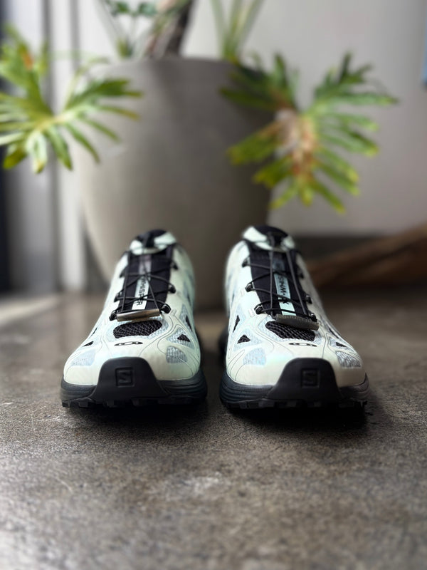 【 SALOMON 】XT-WHISPER VOID / Black × Clearly Aqua × Green Gables