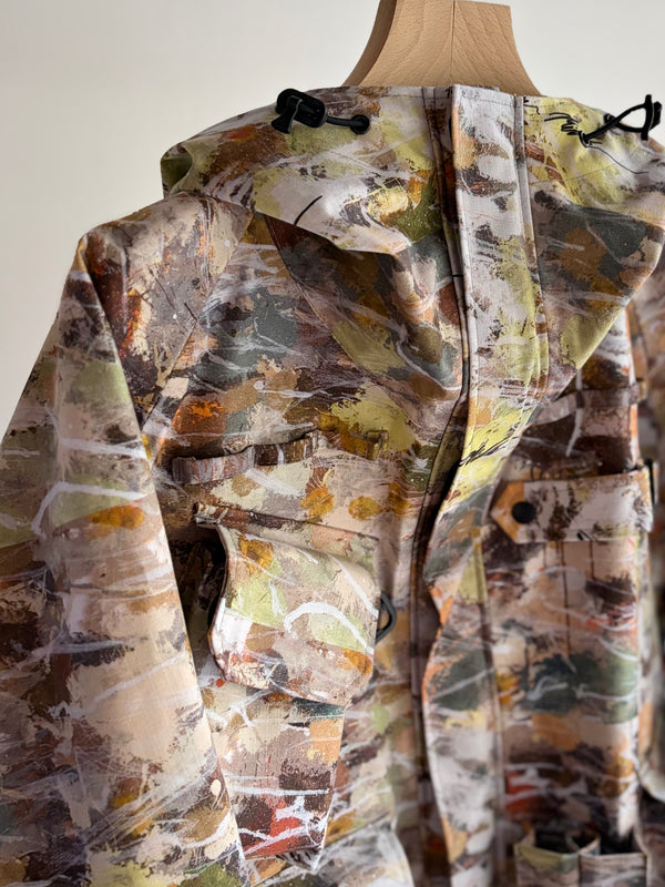 【 South2 West8 】× BEN MILLER　RIVER TREK JACKET - PRINTED COTTON RIPSTOP - / Beige