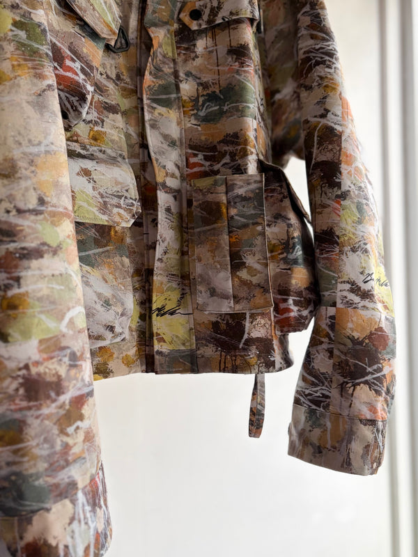 【 South2 West8 】× BEN MILLER　RIVER TREK JACKET - PRINTED COTTON RIPSTOP - / Beige