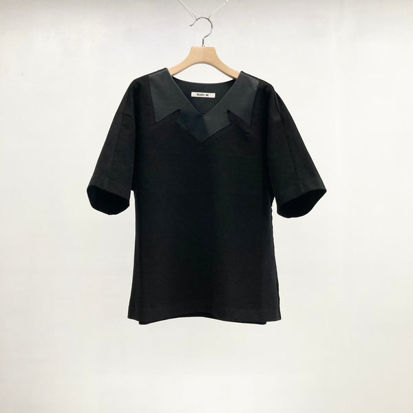 【RURI W. / ルリ】SUEDE BLOUSE / Black