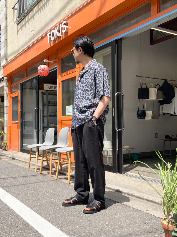 【Liberaiders】LEOPARD RAYON SHIRT / Grey