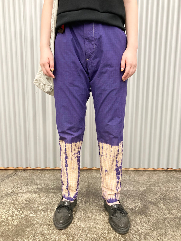 【YOTA TOKI】PREPARATORY PANT / PURPLE × BEIGE CHECK