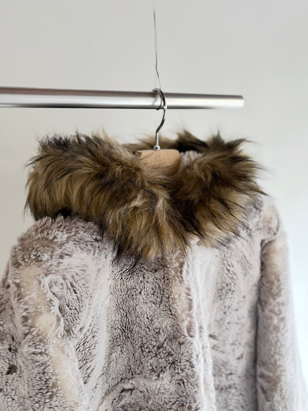 【 RhodolirioN 】M-43 TYPE PILE LINER COAT - ECO FUR - / Beige
