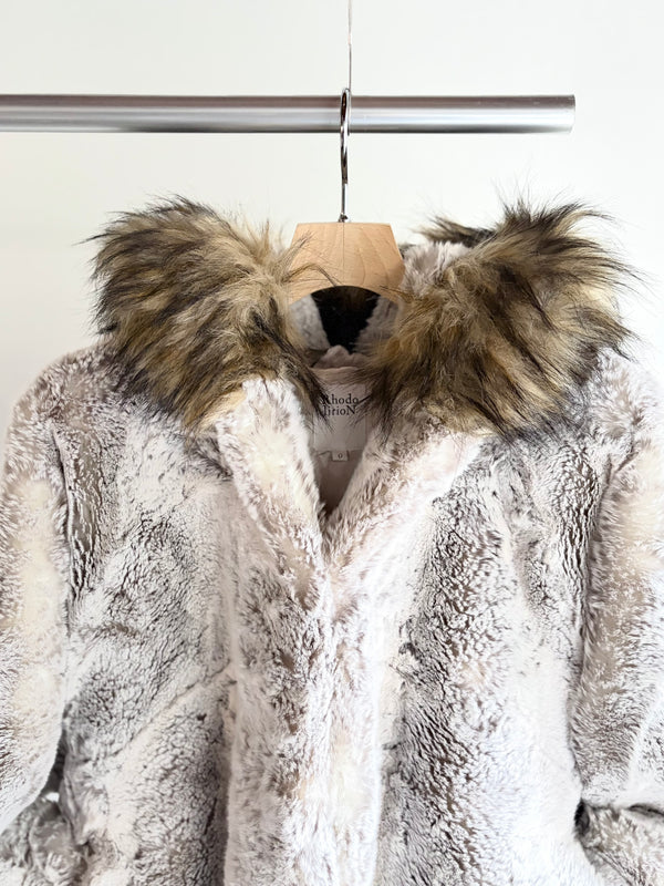 【 RhodolirioN 】M-43 TYPE PILE LINER COAT - ECO FUR - / Beige