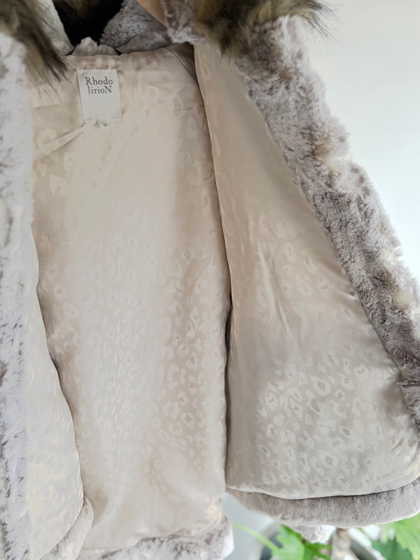 【 RhodolirioN 】M-43 TYPE PILE LINER COAT - ECO FUR - / Beige