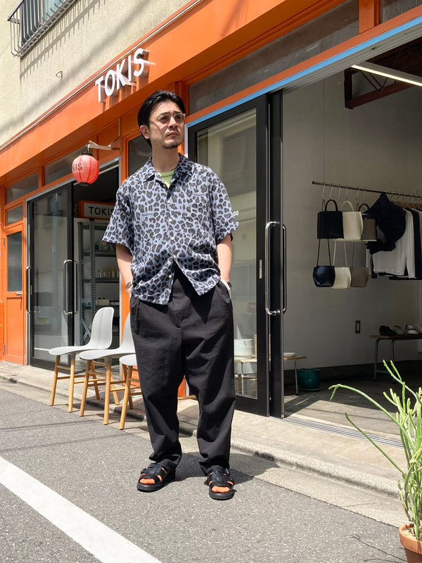 【Liberaiders】LEOPARD RAYON SHIRT / Grey