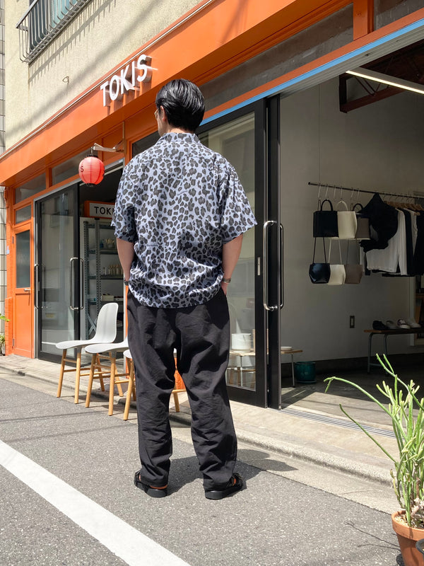 【Liberaiders】LEOPARD RAYON SHIRT / Grey