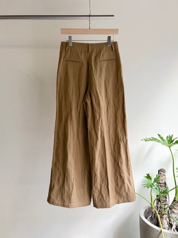 【 BALIA / バーリア 】STRIPE FLARE PANT / Brown Stripe