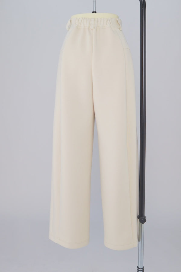 【RURI W. / ルリ】SPLICED INTERLOCK TROUSERS / Ivory