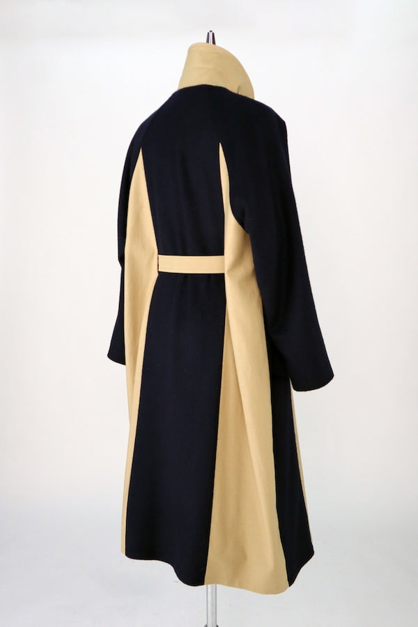 【RURI W. / ルリ】MILITARY SPLICED COAT / Beige × Navy