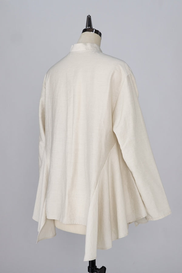 【RURI W. / ルリ】BOW TIE FLARE SHIRT / Ivory