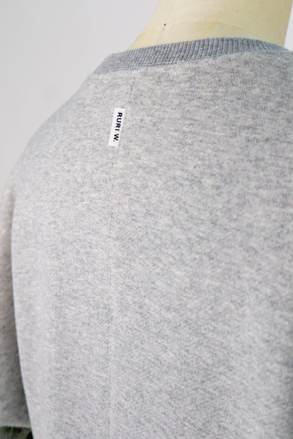 【RURI W. / ルリ】TUCKED WAIST CREW / Grey