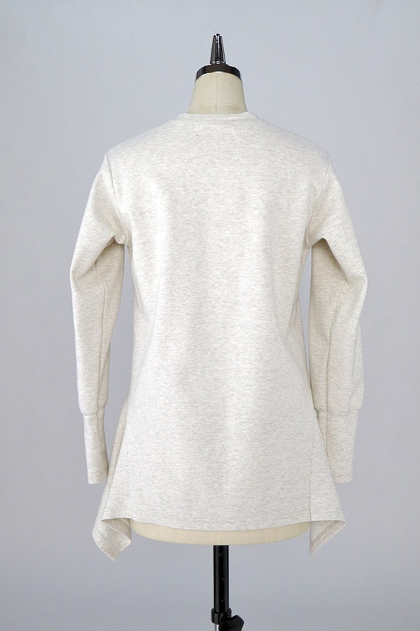 【RURI W. / ルリ】ASYMMETRIC HEM T-SHIRT / Ivory