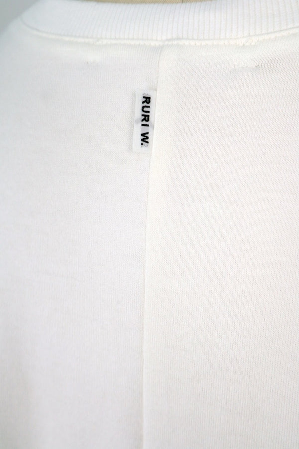 【RURI W. / ルリ】ROSE SLOGAN T-SHIRT / Off-White