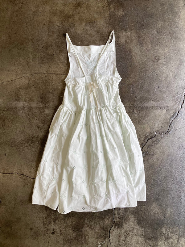 【 RIVER 】EMBROIDERED DRESS / Mint
